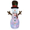 4.8 Ft. W X 8 Ft. H Snowman With Disco Lights Inflatable Airblown -Christmas Decor Shop brite star christmas inflatables 49 113 00 64 1000