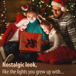 25 Ft. 25-Light Multi-Color Christmas C7 Incandescent Old Fashioned String Lights -Christmas Decor Shop brite star christmas string lights 37 830 00 4f 1000