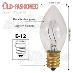 25 Ft. 25-Light Multi-Color Christmas C7 Incandescent Old Fashioned String Lights -Christmas Decor Shop brite star christmas string lights 37 830 00 fa 1000