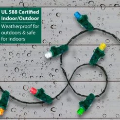 17 Ft. 50-Count LED Red/Green Christmas Micro Mini Lights -Christmas Decor Shop brite star christmas string lights 39 337 00 44 1000