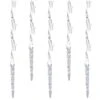60-Light Pure White LED Icicle Ice Light Set With Ice -Christmas Decor Shop brite star icicle lights 39 753 00 64 1000