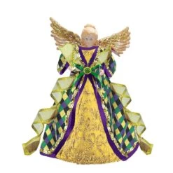 16 In. Mardi Gras Angel Tree Topper