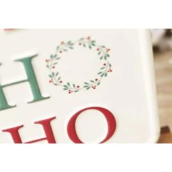 7.8 7 5 In. HO HO HO Christmas Tabletop Metal Sign With Solid Wood Stand 12 7.8 7 5 In. HO HO HO Christmas Tabletop Metal Sign With Solid Wood Stand -Christmas Decor Shop christmas centerpieces uh335 1f 1000