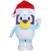 18.5 In. Tall Holiday Greeter-Bluey In Santa Hat -Christmas Decor Shop christmas figurines g 882401 64 1000