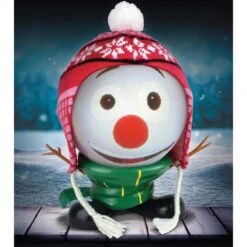 10.5 In. H Mr. Chill Talking Animated Snowman With Built-in Projector And Speaker Plugin Play -Christmas Decor Shop christmas figurines mspsnowm 44 1000