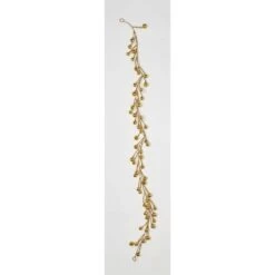 62 In. Gold Shiny Ball Garland