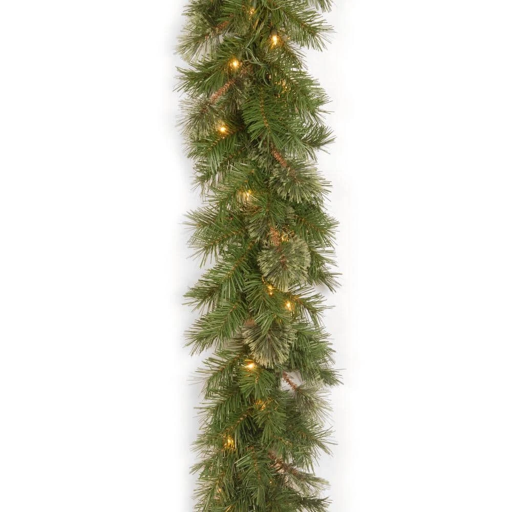 Atlanta Spruce 9 Ft. Garland With Clear Lights 3 Atlanta Spruce 9 Ft. Garland With Clear Lights