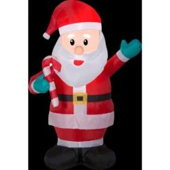 3.5 Ft. Tall Animated Waving Santa With Candy Candy -Christmas Decor Shop christmas inflatables 113383x 1f 1000