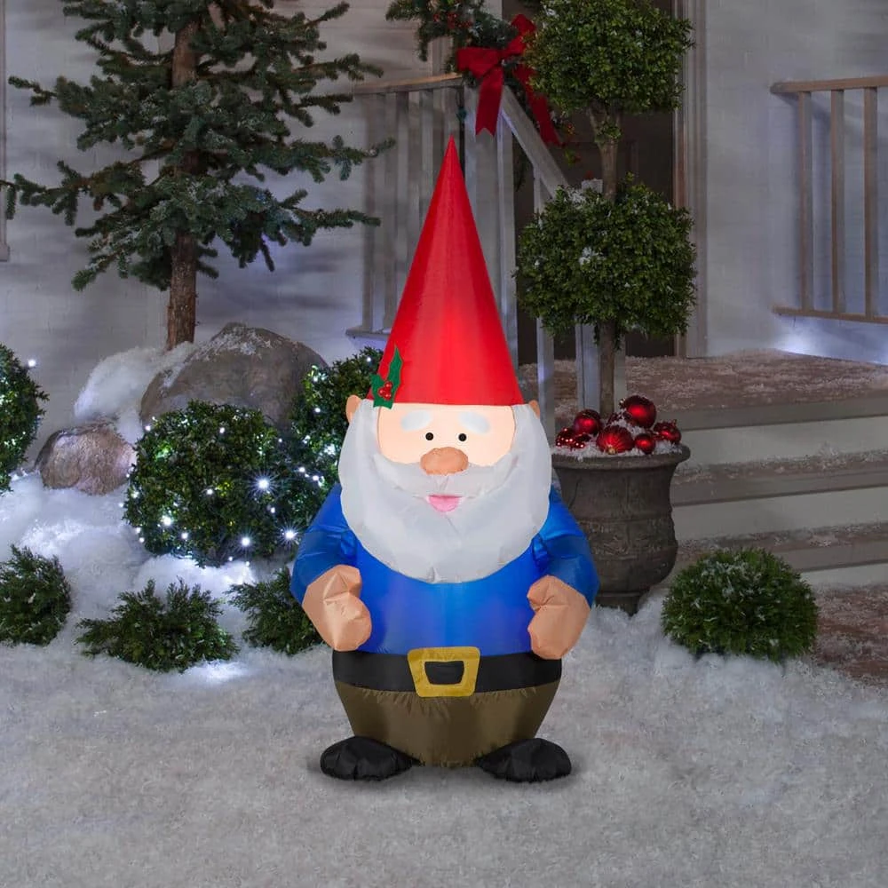4 Ft. Tall Christmas Gnome 4 4 Ft. Tall Christmas Gnome - Image 2