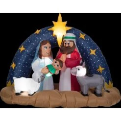 6 Ft. Large Snowy Night Nativity -Christmas Decor Shop christmas inflatables 118905x 1f 1000