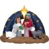6 Ft. Large Snowy Night Nativity -Christmas Decor Shop christmas inflatables 118905x 64 1000