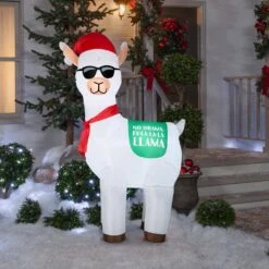 6 Ft. Tall Airblown-Llama-Opp -Christmas Decor Shop christmas inflatables g 117301 31 1000
