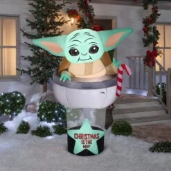 6 Ft. Tall Airblown-The Child In Pod-LG Scene-Star Wars -Christmas Decor Shop christmas inflatables g 118984 31 1000