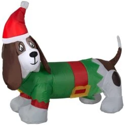 2.75 Ft. Tall X 1.8 Ft. W Christmas Airblown-Basset Hound-SM