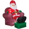 6 Ft. Tall X 5.4 Ft. W Christmas Inflatable Airblown-Santa In Recliner Scene -Christmas Decor Shop christmas inflatables g 882518 64 1000