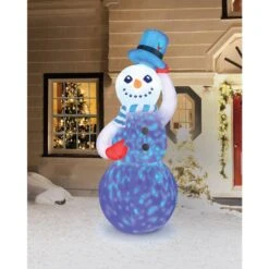 7 Ft. Inflatable Swirling Lights Snowman With Tipping Hat 7 7 Ft. Inflatable Swirling Lights Snowman With Tipping Hat -Christmas Decor Shop christmas inflatables oc 28834 02 31 1000