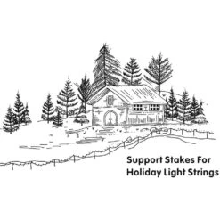 12 Pcs Pack For 37 In. Quick Light Post In Matte Black -Christmas Decor Shop christmas light accessories jlb qlp qlp05 76 1000