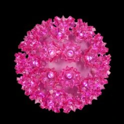 7.5 In. 120-Light LED Pink Decorative Starlight Sphere