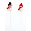 5 In. Christmas Snowman With Hat On 12 In. Ornament Pick, 2 Assorted, Set Of 6 -Christmas Decor Shop christmas ornament sets 15038 64 1000