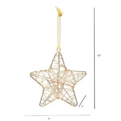 Handcrafted Gold And Silver Wire Wrapped Star Christmas Ornament (4-Pack) -Christmas Decor Shop christmas ornament sets 2880a0084d9348 1f 1000