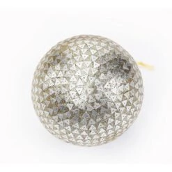 Mosaic Gold And Silver Sequenced Triangular Handcrafted Globe Christmas Ornament (4-Pack) -Christmas Decor Shop christmas ornament sets 3490a0084d9348 4f 1000