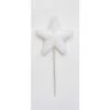 5 In. Star On 6 In. Pick, White (Set Of 3) -Christmas Decor Shop christmas ornament sets 9211wh 64 1000