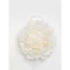 3 In. Glittered Tip Feather Flower Ornament, White (Set Of 6) -Christmas Decor Shop christmas ornament sets 9213wh 64 1000