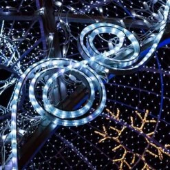 150 Ft. 1800-Light LED Cool White Rope Light Kit -Christmas Decor Shop christmas rope lights 73653 31 1000