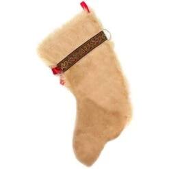 22 In. Golden Retriever Dog Faux Fur Christmas Stocking -Christmas Decor Shop christmas stockings hh11 4f 1000