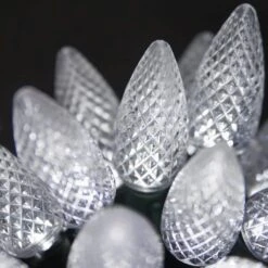 SuperBright 16 Ft. 25-Light LED Cool White C9 String Light Set -Christmas Decor Shop christmas string lights 20346 fa 1000