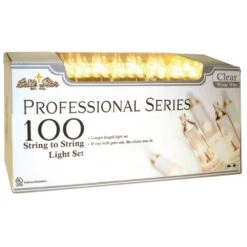 21.75 Ft. 100-Count Incandescent Clear Christmas Professional Series Mini Lights -Christmas Decor Shop christmas string lights 37 731 00 c3 1000