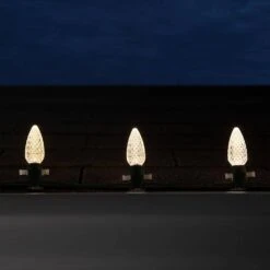 OptiCore 24 Ft. 25-Light LED Warm White Faceted C9 Twinkle String Light Set -Christmas Decor Shop christmas string lights 79722 76 1000