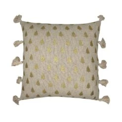 Foil Christmas Tree Pillow 20 In. X 20 In.