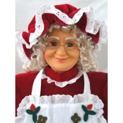 36 In. Christmas Baking Mrs. Claus With Apron, Christmas Cookies, Music And Motion -Christmas Decor Shop christmas time christmas figurines ct mc036 2rd7 40 1000
