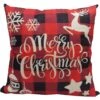 15.5 In. Buffalo Plaid Merry Christmas Thow Pillow 1 15.5 In. Buffalo Plaid Merry Christmas Thow Pillow -Christmas Decor Shop christmas time christmas textiles ct xmasplw red2 64 1000