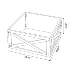 26 In. L Washed White Wooden Tree Collar(KD) -Christmas Decor Shop christmas tree collars 2004600007 4f 1000