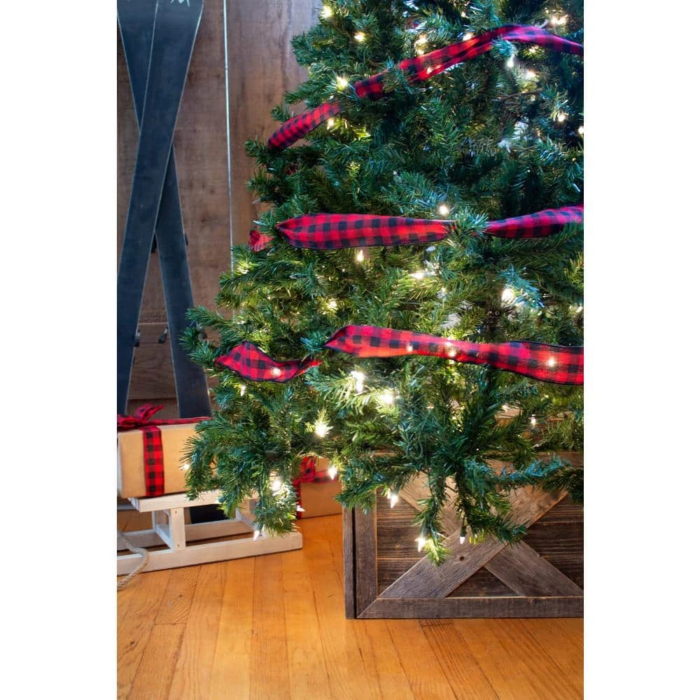Farmhouse Deluxe 27 In. W X 14.5 In. H, 37 In. Dia, Weathered Gray Decorative Christmas Tree Box Collar 8 Farmhouse Deluxe 27 In. W X 14.5 In. H, 37 In. Dia, Weathered Gray Decorative Christmas Tree Box Collar - Image 6