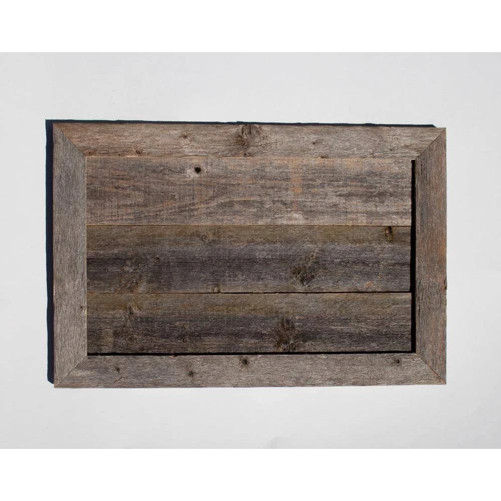 Farmhouse 27 In. W X 14.5 In. H, 37 In. Dia, Weathered Gray Decorative Christmas Tree Box Collar 6 Farmhouse 27 In. W X 14.5 In. H, 37 In. Dia, Weathered Gray Decorative Christmas Tree Box Collar - Image 4