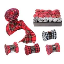 4-3/4 In. X 6 Ft. Xmas Crinkle Ribbon(12-Pack)