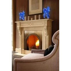 9 In. 36-Light Battery Operated LED Blue Everyday Bow -Christmas Decor Shop christmas tree ribbon eb03 b006 a1 31 1000