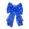 9 In. 36-Light Battery Operated LED Blue Everyday Bow -Christmas Decor Shop christmas tree ribbon eb03 b006 a1 64 1000