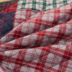 48 In. Knox Plaid Polyester Microfiber Quilted Tree Skirt -Christmas Decor Shop christmas tree skirts cl200mu21 76 1000