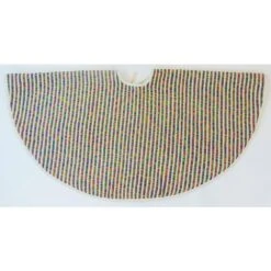 17 In. Cotton Striped Multi-Colored Christmas Tree Skirt 8 17 In. Cotton Striped Multi-Colored Christmas Tree Skirt -Christmas Decor Shop christmas tree skirts speci04627mlt54rd 4f 1000