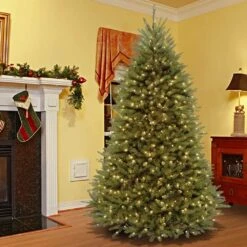 7.5 Ft. PVC Artificial Christmas Tree Holiday Decor With Warm Lights -Christmas Decor Shop christmas tree stands ct 004 2 25m 1 4f 1000