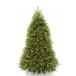 9 Ft. PVC Artificial Christmas Tree Holiday Decor With Lights And Stand