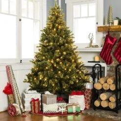 Pre-Lit Artificial Christmas Tree Holiday Decor With Lights And Stand Up To 9 Ft. -Christmas Decor Shop christmas tree stands ct 004 2 7m 3 44 1000