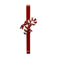 14 In. Metal Candy Cane Wreath Hanger