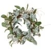 22 In. Artificial Magnolia Leaves Wreath With White Berries -Christmas Decor Shop christmas wreaths 7737 64 1000