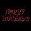 192 In. X 216 In. Dynamic RGBWW Happy Holidays Sign With 379 LED 5 Mm -Christmas Decor Shop christmas yard decorations 66506 64 1000