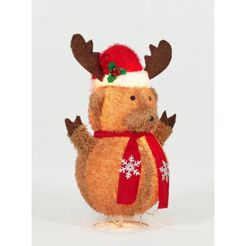 31.25in Pop-Up Fluffy Moose Sculpture 4 31.25in Pop-Up Fluffy Moose Sculpture - Image 2